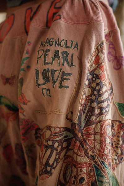 Magnolia Pearl - Applique La Jolla Joggers. Sunfaded Acai.