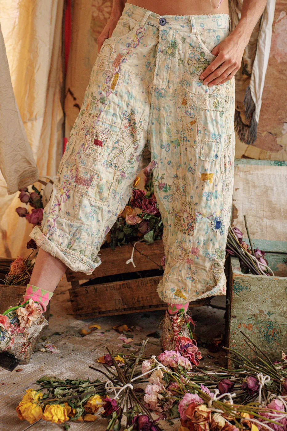 Magnolia Pearl - Clover Dani Blues Pants. Cottonwood.
