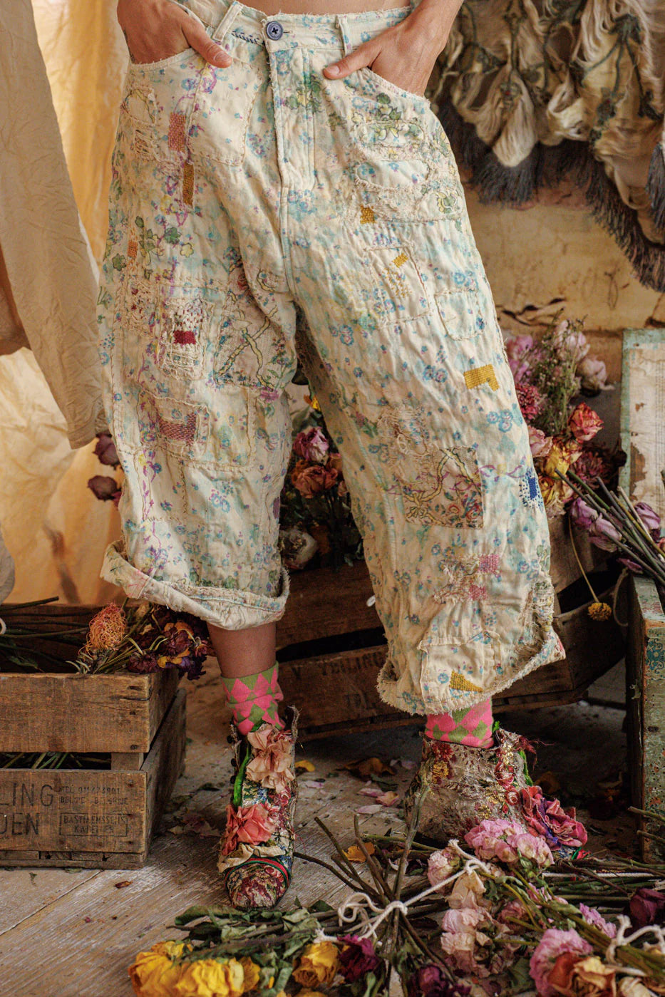 Magnolia Pearl - Clover Dani Blues Pants. Cottonwood.