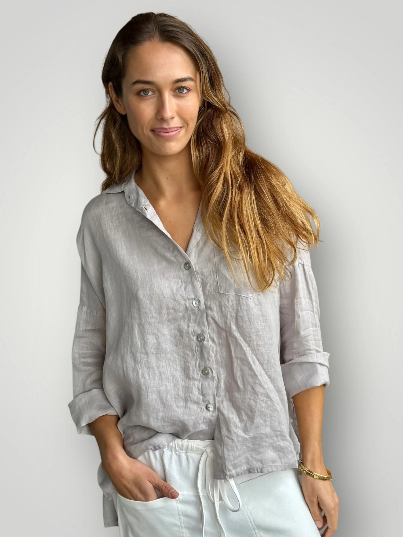 Frockk - Rosie Shirt. Pewter.