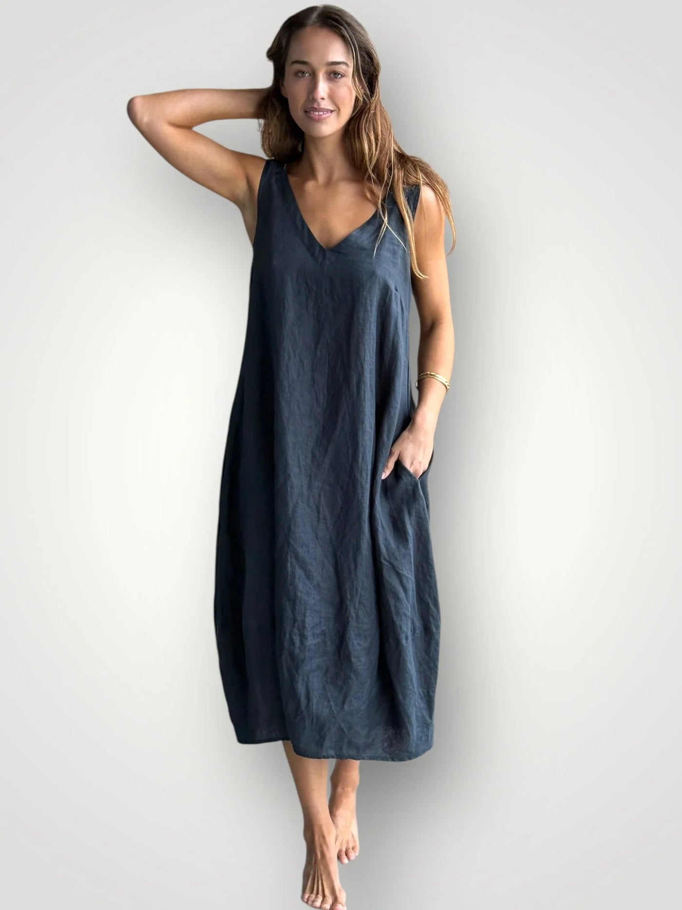 Frockk  - Amber Dress. Charcoal.