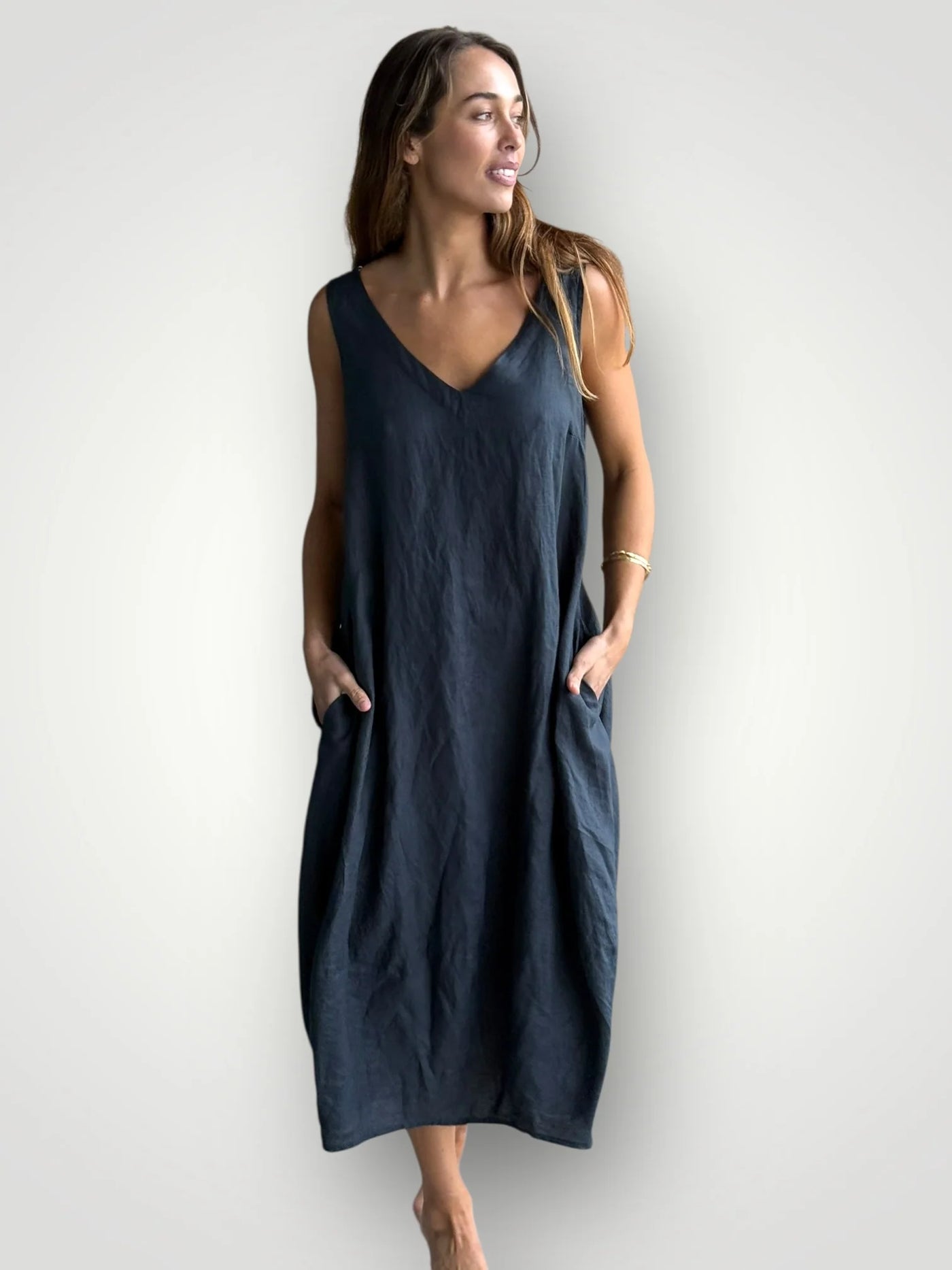 Frockk  - Amber Dress. Charcoal.
