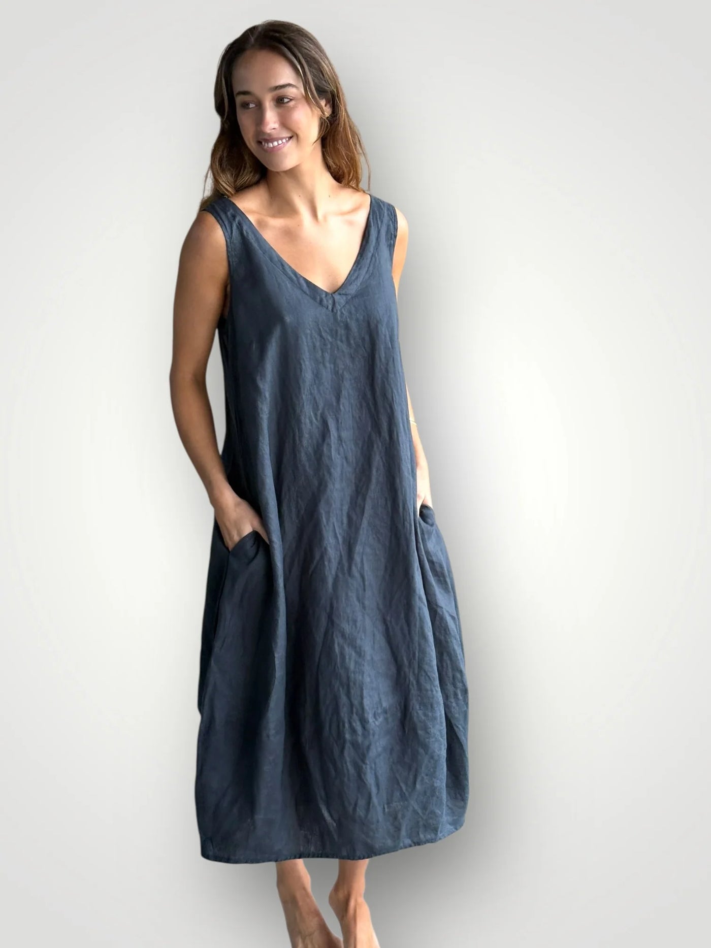Frockk  - Amber Dress. Charcoal.