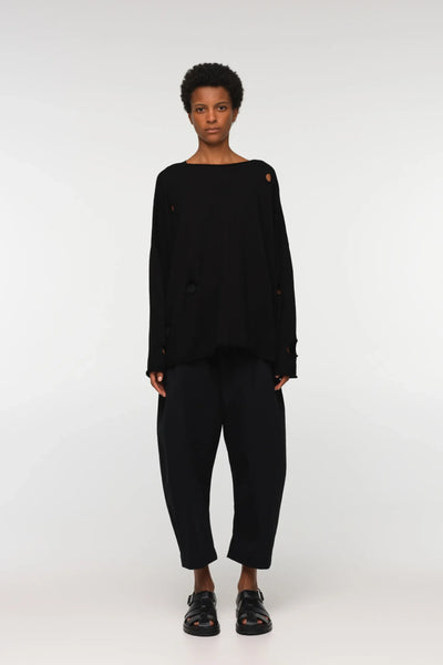 La Vaca Loca - Arena Knitted Top. Black