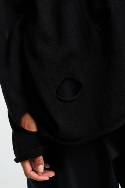 La Vaca Loca - Arena Knitted Top. Black