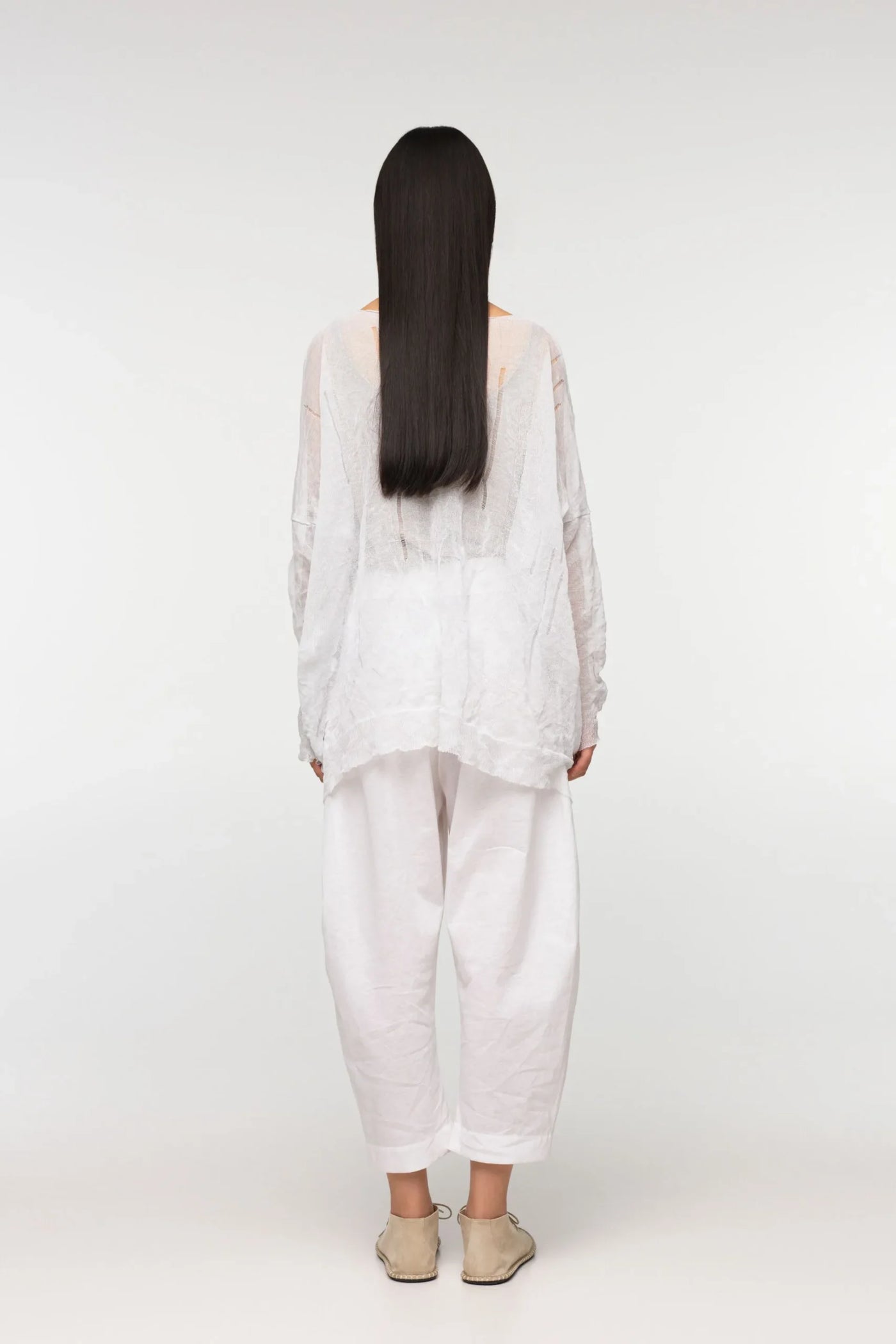 La Vaca Loca - Nisiros Knitted Top. Black (White for style reference only)
