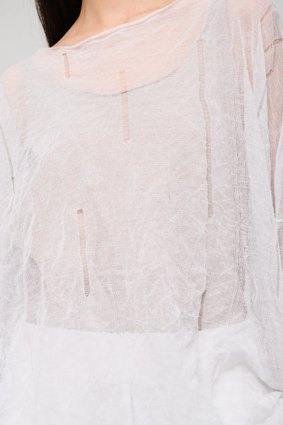 La Vaca Loca - Nisiros Knitted Top. Black (White for style reference only)