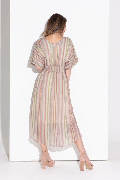 Kamare - Helena Dress. Sunset Stripe.