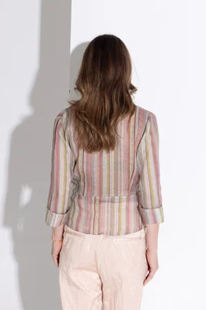 Kamare - Georgie Shirt. Sunset Stripe.