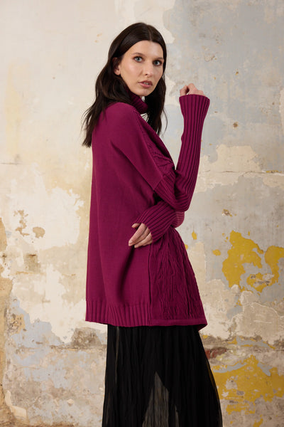 Vale and Ward - Quinn Knit 3D. Raspberry