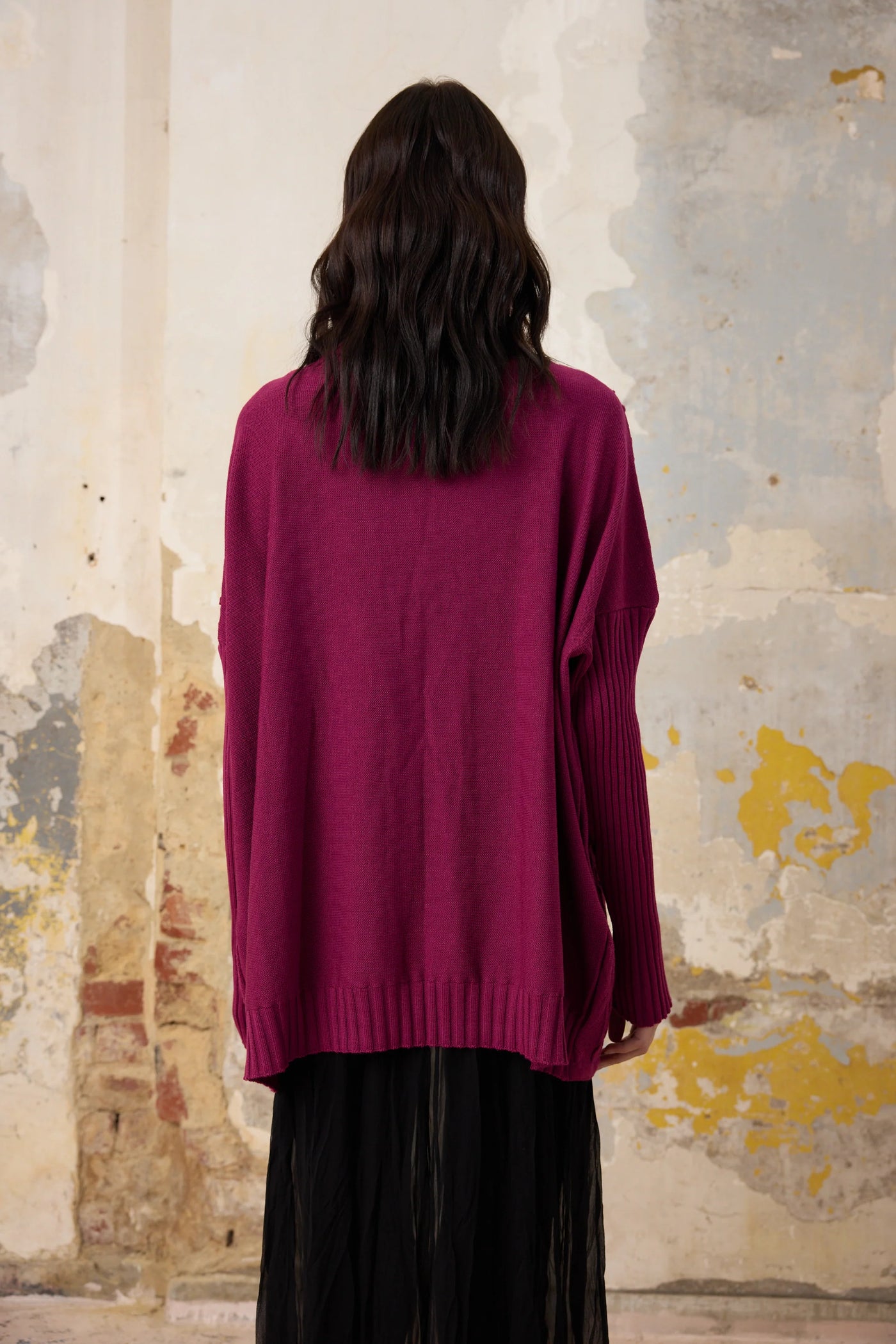 Vale and Ward - Quinn Knit 3D. Raspberry