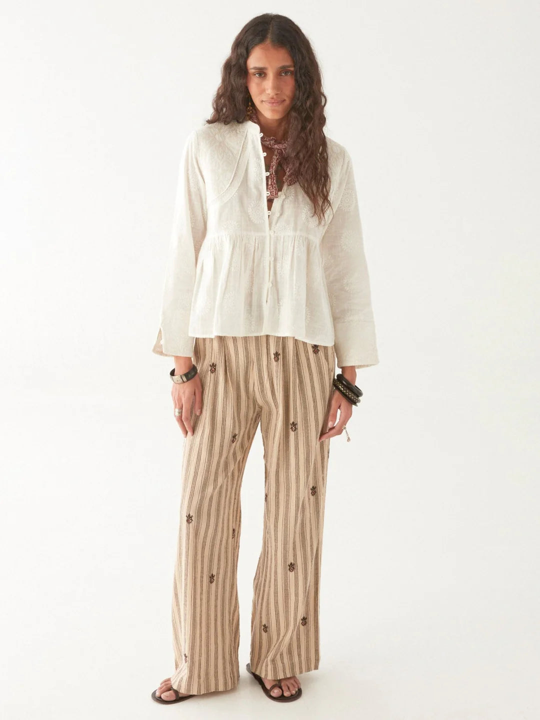 Maison Hotel - Ariana Blouse. Ivory.