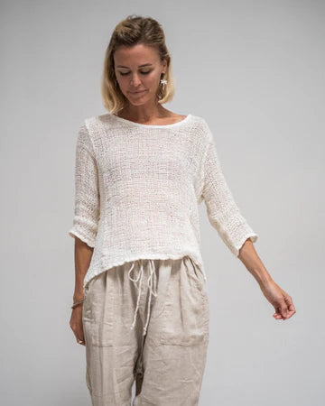 La Bottega Di Brunella - Maglia Maruzella Campagna. Latte.