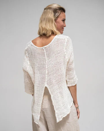 La Bottega Di Brunella - Maglia Maruzella Campagna. Latte.